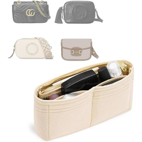 Felt purse organizer insert mini bag organizer handbag divider small tote insert - Picture 1 of 7